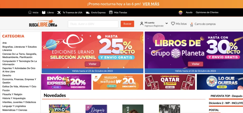 Página principal Buscalibre